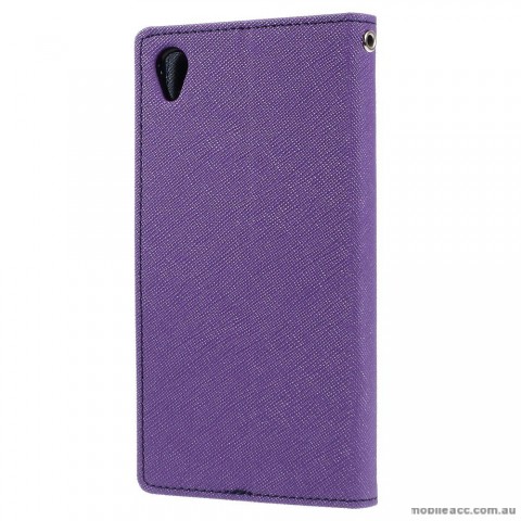Korean Mercury Fancy Diary Wallet Case for Sony Xperia Z5 Compact Purple