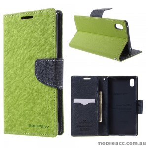 Korean Mercury Fancy Diary Wallet Case for Sony Xperia Z5 Compact Green
