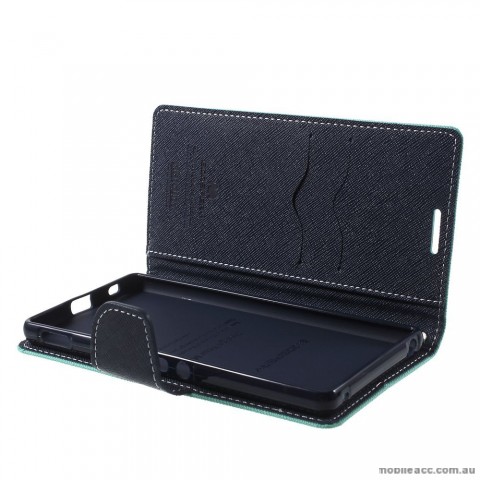 Korean Mercury Fancy Diary Wallet Case for Sony Xperia Z5 Compact Aqua 