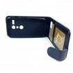 Synthetic Leather Flip Case Cover for Motorola Moto G - Black