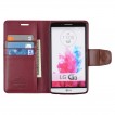 Korean Mercury Sonata Wallet Case for LG G3 - Ruby Wine