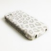 GOOD Quality Leopard Pattern Flip Case for Apple iPhone 4S / 4 - White