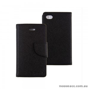 Mercury Goospery Fancy Diary Wallet Case for iPhone 4 / 4S - Black