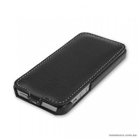 Melkco Synthetic Leather Flip Case for iPhone 5/5S/SE - Black