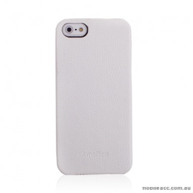 Melkco Synthetic Leather Flip Case for iPhone 5/5S/SE - White