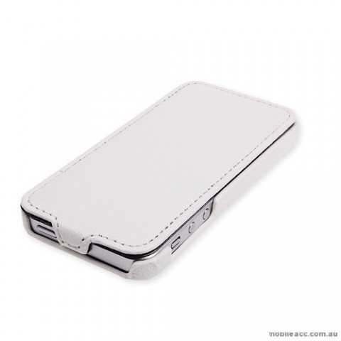 Melkco Synthetic Leather Flip Case for iPhone 5/5S/SE - White