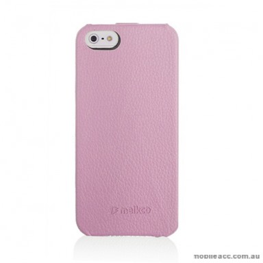 Melkco Synthetic Leather Flip Case for iPhone 5/5S/SE - Pink