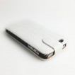 Synthetic Crocodile Leather Flip Case for iPhone 5/5S/SE - White