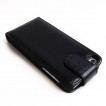 Snake Skin PU Leather Flip Case for iPhone 5/5S/SE - Black