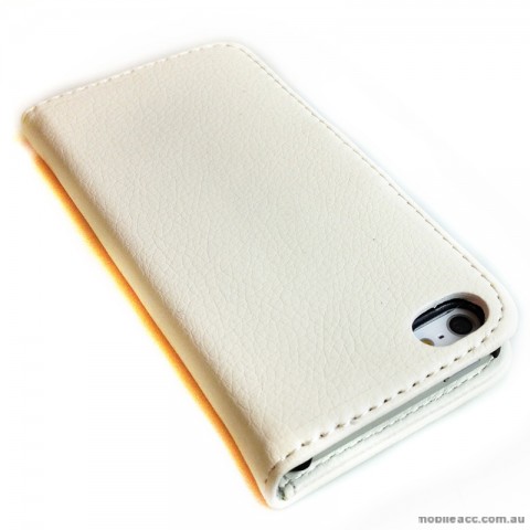 Loel Quality Wallet Case for Apple iPhone 5/5S/SE - White