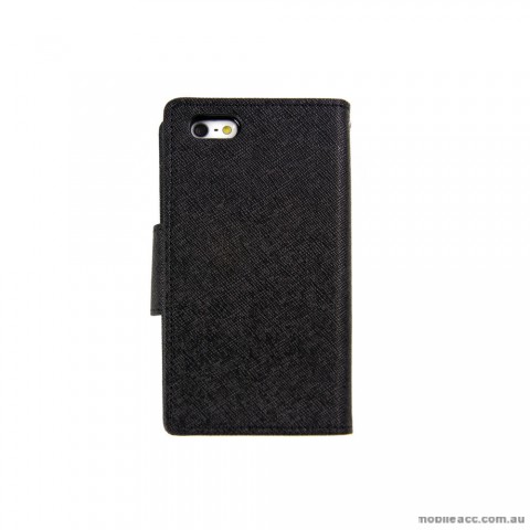 Mercury Goospery Fancy Diary Wallet Case for iPhone 5/5S/SE - Black