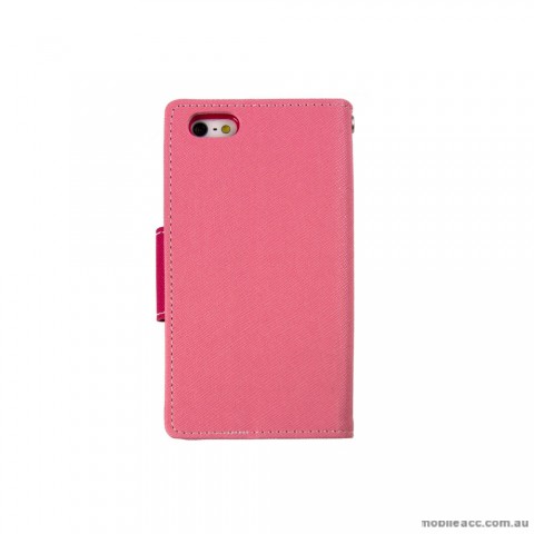 Mercury Goospery Fancy Diary Wallet Case for iPhone 5/5S/SE - Light Pink