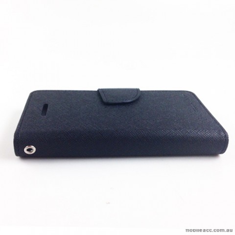 Mercury Goospery Fancy Diary Wallet Case for iPhone 5C - Black