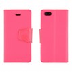 Mercury Goospery Sonata Diary Wallet Case for iPhone 5/5S/SE - Hot Pink