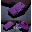 Mercury Goospery Sonata Diary Wallet Case for iPhone 5/5S/SE - Purple