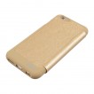 Korean WOW Window View Flip Cover for iPhone 5/5S/SE - Gold