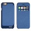 Korean WOW Window View Flip Cover for iPhone 5/5S/SE - Blue