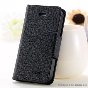 iPhone 6/6S Korean Mercury Fancy Diary Wallet Case - Black