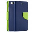 iPhone 6/6S Mercury Fancy Diary Wallet Case Cover - Navy Blue