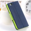 iPhone 6/6S Mercury Fancy Diary Wallet Case Cover - Navy Blue