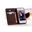 iPhone 6/6S Korean Mercury Fancy Diary Wallet Case - Black/Brown 
