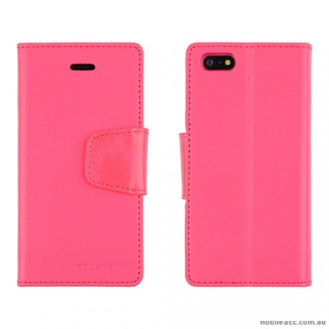 iPhone 6/6S Mercury Sonata Diary Wallet Case Cover - Hot Pink