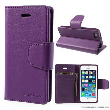 iPhone 6/6S Korean Mercury Sonata Diary Wallet Case - Purple