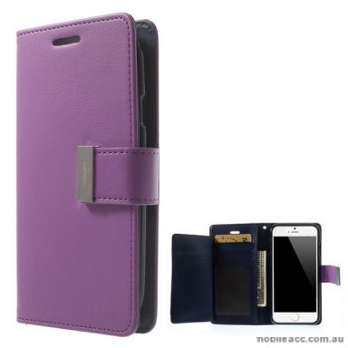 Korean Mercury Rich Diary Wallet Case for iPhone 6/6S - Purple