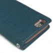 Korean Mercury Daily Canvas Diary Wallet Case for iPhone 6/6S Green