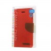 Korean Mercury Daily Canvas Diary Wallet Case for iPhone 6/6S Orange