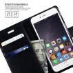 Mercury Blue Moon Diary Wallet Case for iPhone 6 / 6S Black