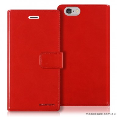 Mercury Blue Moon Diary Wallet Case for iPhone 6 / 6S Red