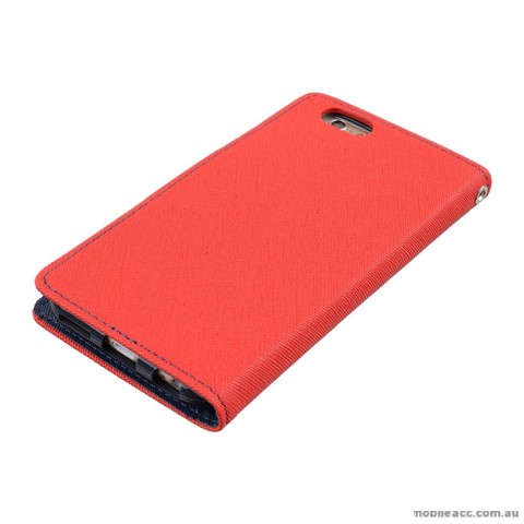 Korean Mercury Fancy Diary Wallet Case for iPhone6+/6S+ - Red