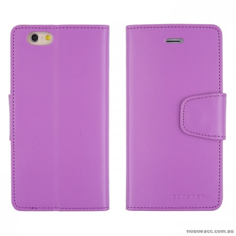 Korean Mercury Sonata Diary Wallet Case for iPhone 6+/6S+ - Purple
