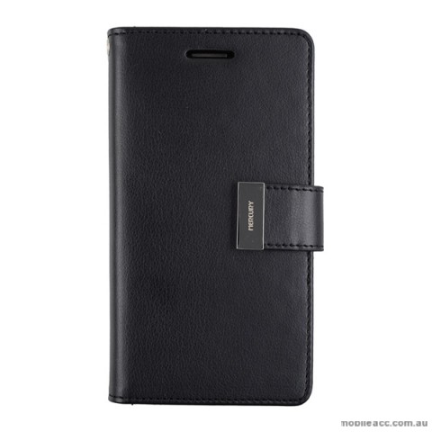 Korean Mercury Rich Diary Wallet Case for iPhone 6+/6S+ - Black