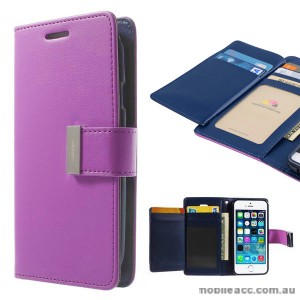 Korean Mercury Rich Diary Wallet Case for iPhone 6+/6S+  - Purple