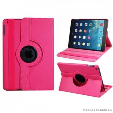 360 Degree Rotary Flip Case for iPad Air 2 - Hot Pink