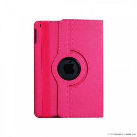 360 Degree Rotary Flip Case for iPad Air 2 - Hot Pink