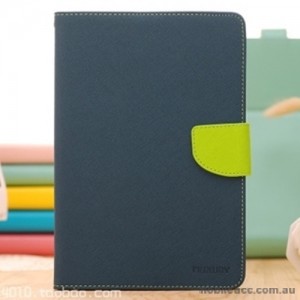 Korean Mercury Fancy Diary Wallet Case Cover for iPad Pro 9.7 Inch Navy+ SP
