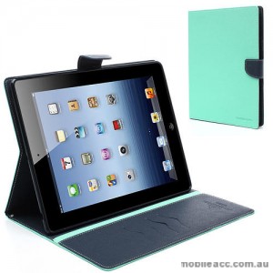 Mercury Goospery Fancy Diary Case For Apple New iPad 9.7 - Mint Green