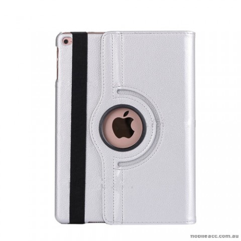 360 Degree Rotating Case for Apple New iPad 9.7(2017) - Silver