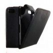 Synthetic PU Leather Flip Case for Blackberry Z10 - Black