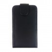 Synthetic PU Leather Flip Pouch Case with Card Slots for Blackberry Q10 - Black