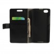 Standard Lychee Skin Wallet Case for Blackberry Z30