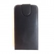 Synthetic Flip Case Cover for HTC One X - Black