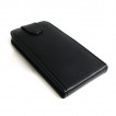 Synthetic Leather Flip Case for HTC One M7 - Black X2
