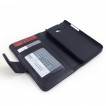 Synthetic Leather Wallet Case Cover for HTC Desire 601 - Black