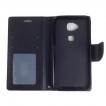 Mooncase Wallet Case for Huawei Y625 Black
