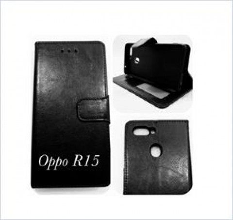 Wallet Case For oppo  R15 BLK
