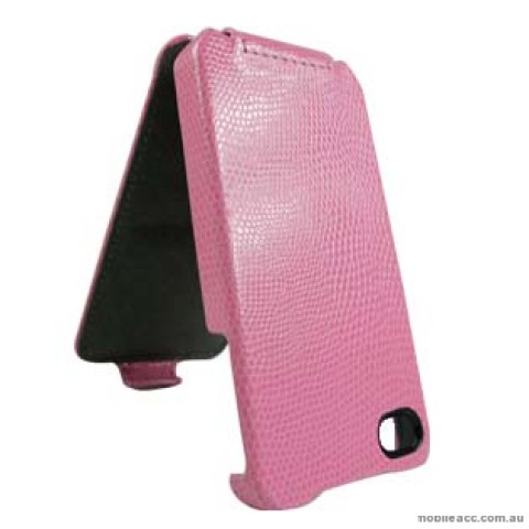 Snake Skin Flip Pouch Case for Apple iPhone 4S / 4